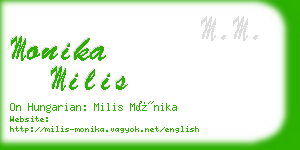 monika milis business card